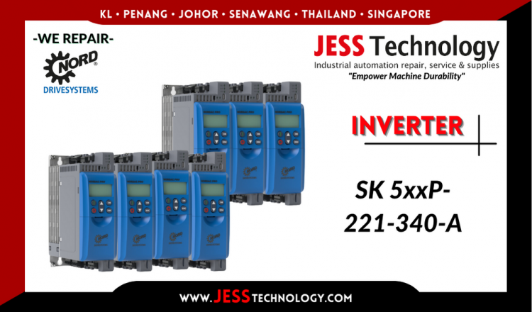 รับซ่อม  NORD DRIVESYSTEMS INVERTER SK 5xxP-221-340-A  ชลบุรี, ศรีราชา, ระยอง