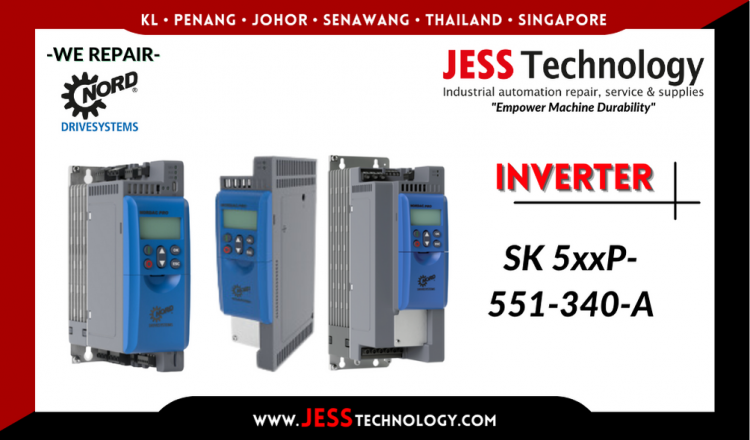 รับซ่อม  NORD DRIVESYSTEMS INVERTER SK 5xxP-551-340-A  ชลบุรี, ศรีราชา, ระยอง