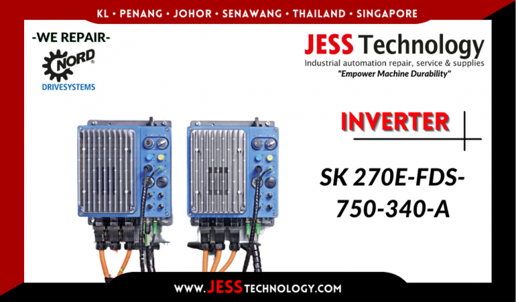 รับซ่อม   NORD DRIVESYSTEMS INVERTER SK 270E-FDS-750-340-A  ชลบุรี, ศรีราชา, ระยอง