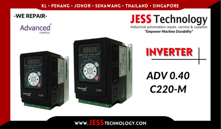 รับซ่อม  ADVANCED CONTROL INVERTER ADV 0.40 C220-M  ชลบุรี, ศรีราชา, ระยอง