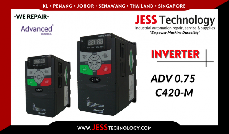 รับซ่อม   ADVANCED CONTROL INVERTER ADV 0.75 C420-M  ชลบุรี, ศรีราชา, ระยอง