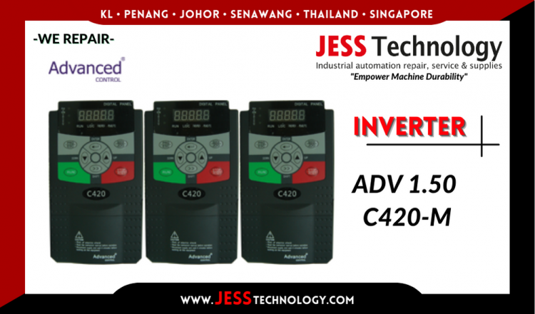 รับซ่อม  ADVANCED CONTROL INVERTER ADV 1.50 C420-M  ชลบุรี, ศรีราชา, ระยอง