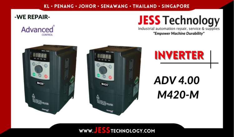 รับซ่อม  ADVANCED CONTROL INVERTER ADV 4.00 M420-M  ชลบุรี, ศรีราชา, ระยอง