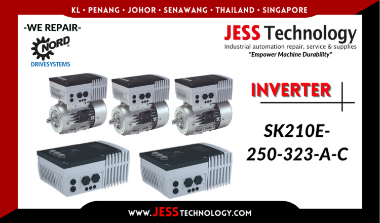 รับซ่อม  NORD DRIVESYSTEMS INVERTER SK210E-250-323-A-C  ชลบุรี, ศรีราชา, ระยอง