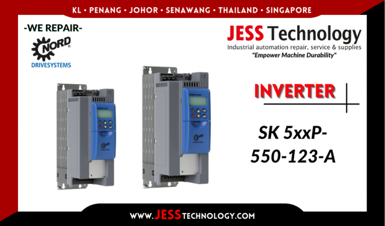 รับซ่อม  NORD DRIVESYSTEMS INVERTER SK 5xxP-550-123-A  ชลบุรี, ศรีราชา, ระยอง