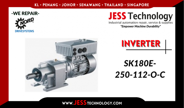 รับซ่อม   NORD DRIVESYSTEMS INVERTER SK180E-250-112-O-C  ชลบุรี, ศรีราชา, ระยอง