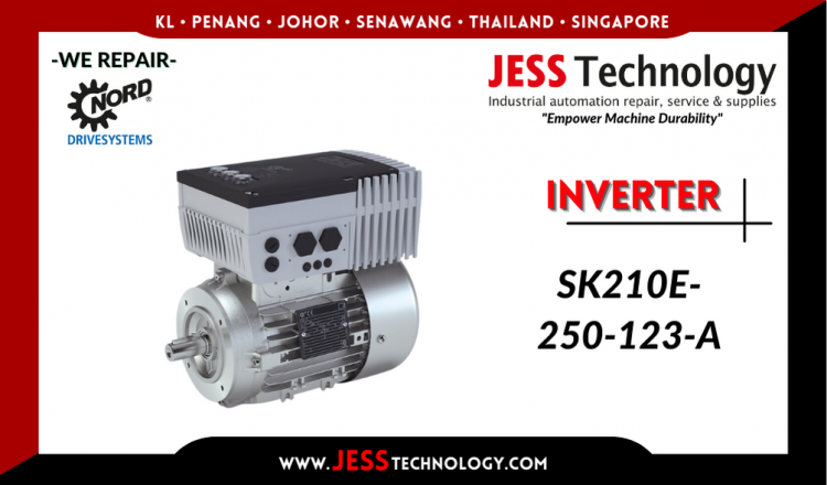 รับซ่อม    NORD DRIVESYSTEMS INVERTER SK210E-250-123-A  ชลบุรี, ศรีราชา, ระยอง