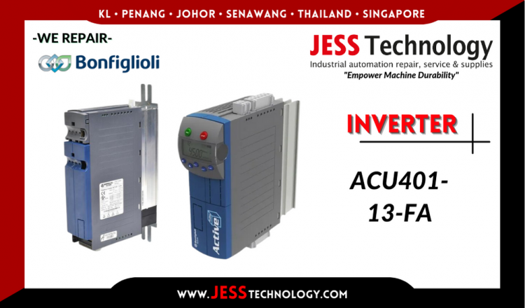 รับซ่อม  BONFIGLIOLI INVERTER ACU401-13-FA   ชลบุรี, ศรีราชา, ระยอง