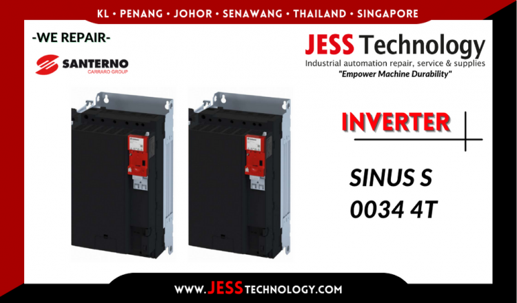 รับซ่อม   SANTERNO INVERTER SINUS S 0034 4T  ชลบุรี, ศรีราชา, ระยอง