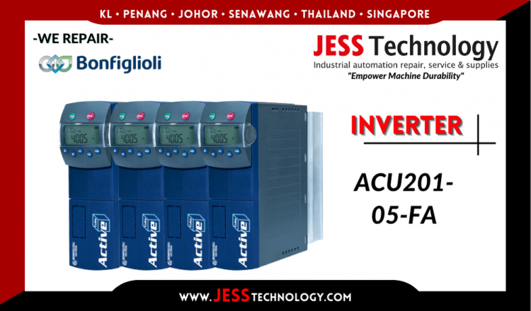 รับซ่อม   BONFIGLIOLI INVERTER ACU201-05-FA  ชลบุรี, ศรีราชา, ระยอง