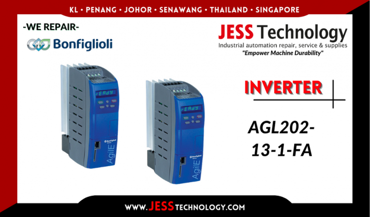 รับซ่อม  BONFIGLIOLI INVERTER AGL202-13-1-FA  ชลบุรี, ศรีราชา, ระยอง