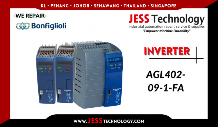 รับซ่อม  BONFIGLIOLI INVERTER AGL402-09-1-FA    ชลบุรี, ศรีราชา, ระยอง