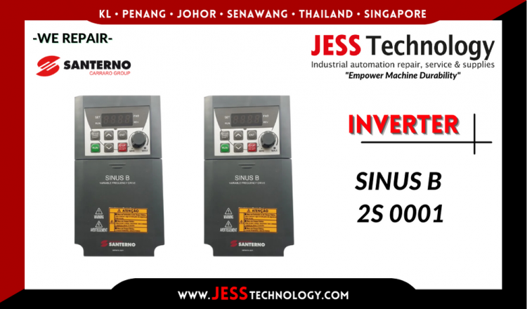 รับซ่อม   SANTERNO INVERTER SINUS B 2S 0001   ชลบุรี, ศรีราชา, ระยอง