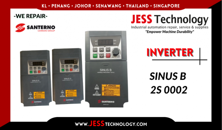 รับซ่อม   SANTERNO INVERTER SINUS B 2S 0002   ชลบุรี, ศรีราชา, ระยอง