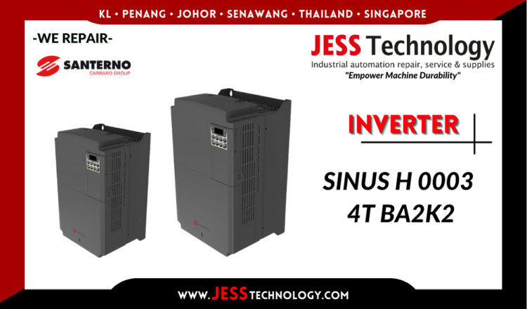 รับซ่อม    SANTERNO INVERTER SINUS H 0003 4T BA2K2   ชลบุรี, ศรีราชา, ระยอง