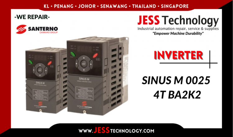 รับซ่อม   SANTERNO INVERTER SINUS M 0025 4T BA2K2   ชลบุรี, ศรีราชา, ระยอง