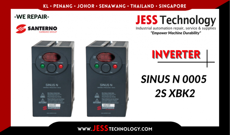 รับซ่อม  SANTERNO INVERTER SINUS N 0005 2S XBK2   ชลบุรี, ศรีราชา, ระยอง