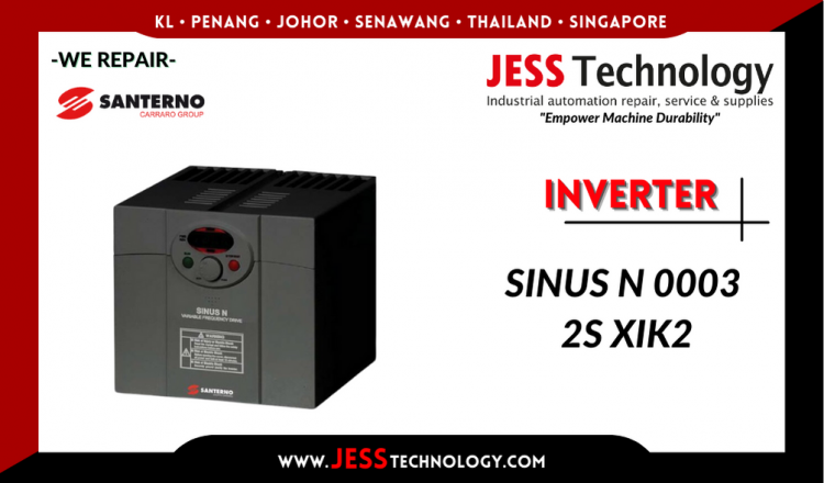 รับซ่อม  SANTERNO INVERTER SINUS N 0003 2S XIK2    ชลบุรี, ศรีราชา, ระยอง