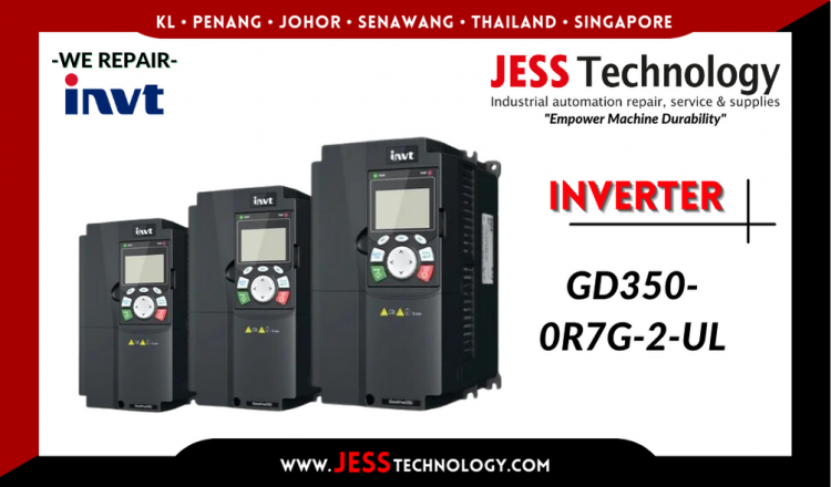 รับซ่อม      INVT INVERTER GD350-0R7G-2-UL   ชลบุรี, ศรีราชา, ระยอง