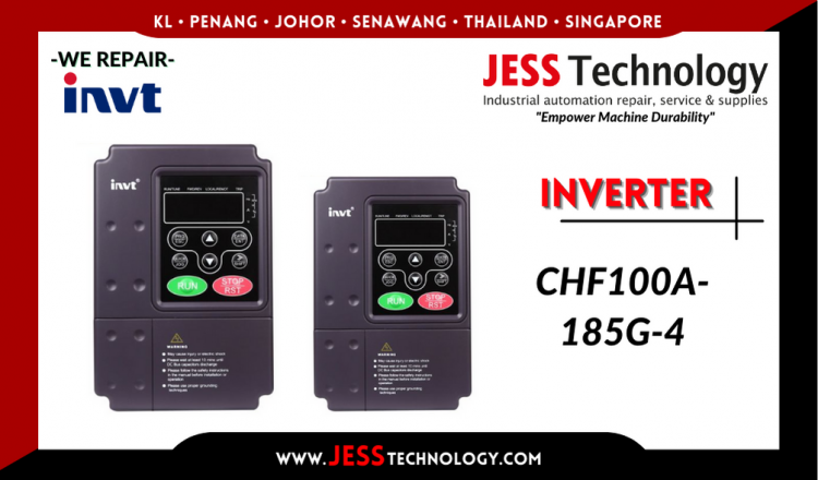 รับซ่อม   INVT INVERTER CHF100A-185G-4  ชลบุรี, ศรีราชา, ระยอง