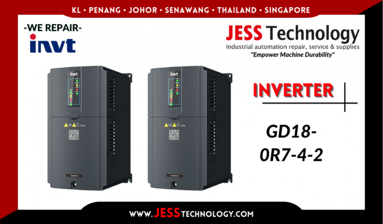 รับซ่อม   INVT INVERTER GD18-0R7-4-2      ชลบุรี, ศรีราชา, ระยอง