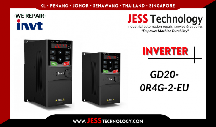 รับซ่อม    INVT INVERTER GD20-0R4G-2-EU  ชลบุรี, ศรีราชา, ระยอง