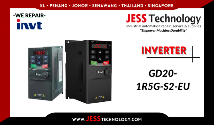 รับซ่อม   INVT INVERTER GD20-1R5G-S2-EU   ชลบุรี, ศรีราชา, ระยอง