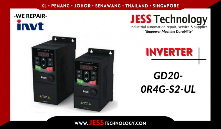 รับซ่อม   INVT INVERTER GD20-0R4G-S2-UL   ชลบุรี, ศรีราชา, ระยอง