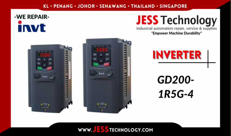 รับซ่อม   INVT INVERTER GD200-1R5G-4    ชลบุรี, ศรีราชา, ระยอง