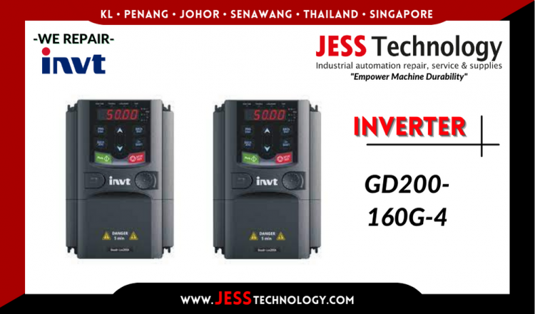 รับซ่อม    INVT INVERTER GD200-160G-4      ชลบุรี, ศรีราชา, ระยอง