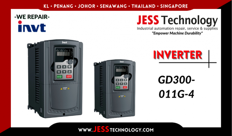 รับซ่อม    INVT INVERTER GD300-011G-4   ชลบุรี, ศรีราชา, ระยอง