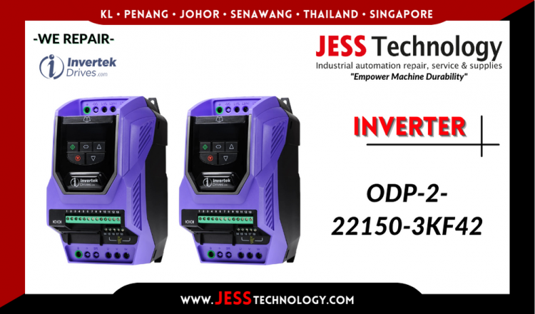 รับซ่อม   INVERTEK INVERTER ODP-2-22150-3KF42  ชลบุรี, ศรีราชา, ระยอง