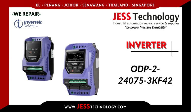 รับซ่อม   INVERTEK INVERTER ODP-2-24075-3KF42   ชลบุรี, ศรีราชา, ระยอง