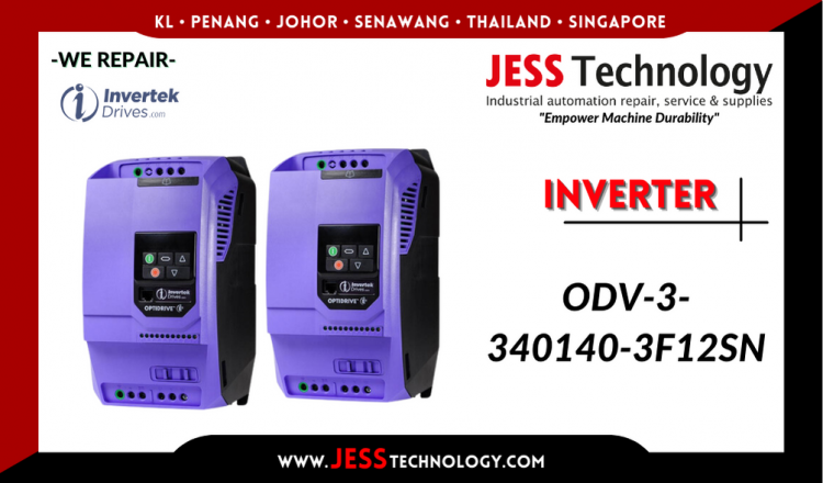 รับซ่อม    INVERTEK INVERTER ODV-3-340140-3F12SN   ชลบุรี, ศรีราชา, ระยอง