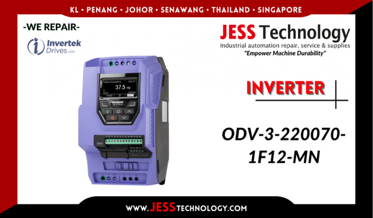 รับซ่อม   INVERTEK INVERTER ODV-3-220070-1F12-MN   ชลบุรี, ศรีราชา, ระยอง