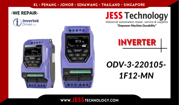 รับซ่อม   INVERTEK INVERTER ODV-3-220105-1F12-MN  ชลบุรี, ศรีราชา, ระยอง