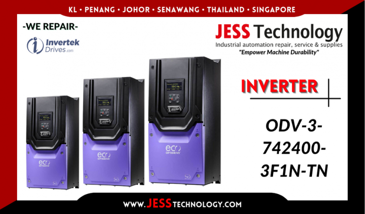 รับซ่อม   INVERTEK INVERTER ODV-3-742400-3F1N-TN   ชลบุรี, ศรีราชา, ระยอง