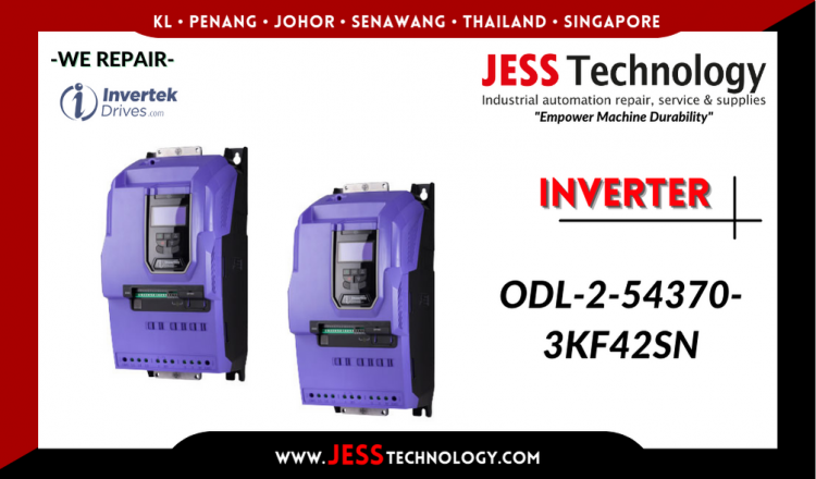 รับซ่อม   INVERTEK INVERTER ODL-2-54370-3KF42SN  ชลบุรี, ศรีราชา, ระยอง