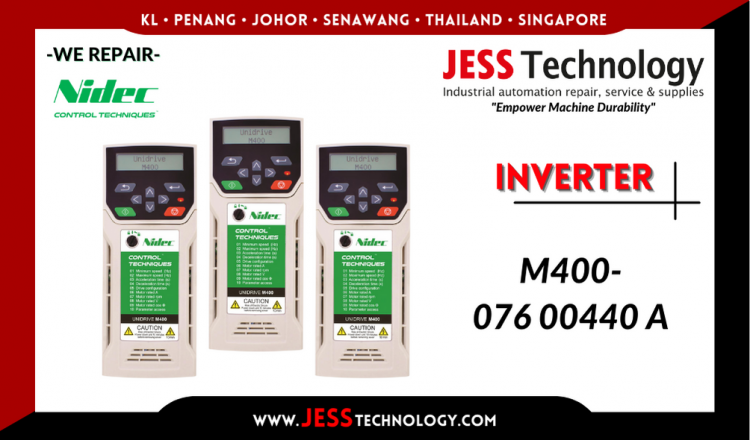 รับซ่อม   NIDEC INVERTER M400-076 00440 A  ชลบุรี, ศรีราชา, ระยอง