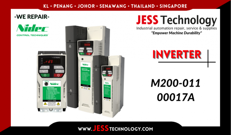 รับซ่อม   NIDEC INVERTER M200-011 00017A  ชลบุรี, ศรีราชา, ระยอง