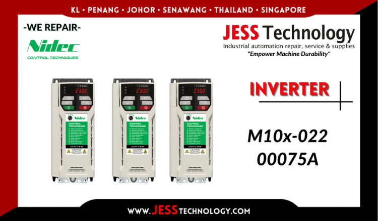 รับซ่อม   NIDEC INVERTER M10x-022 00075A      ชลบุรี, ศรีราชา, ระยอง