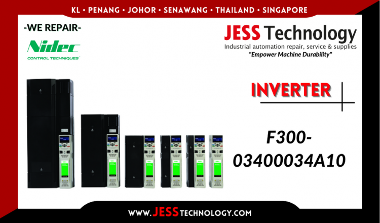 รับซ่อม   NIDEC INVERTER F300-03400034A10   ชลบุรี, ศรีราชา, ระยอง