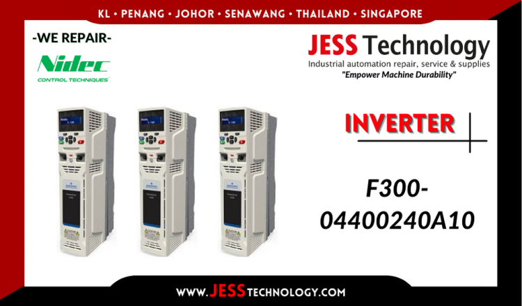 รับซ่อม   NIDEC INVERTER F300-04400240A10  ชลบุรี, ศรีราชา, ระยอง