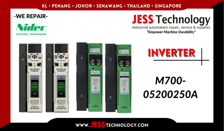 รับซ่อม   NIDEC INVERTER M700-05200250A   ชลบุรี, ศรีราชา, ระยอง