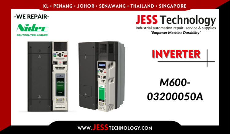 รับซ่อม   NIDEC INVERTER M600-03200050A  ชลบุรี, ศรีราชา, ระยอง