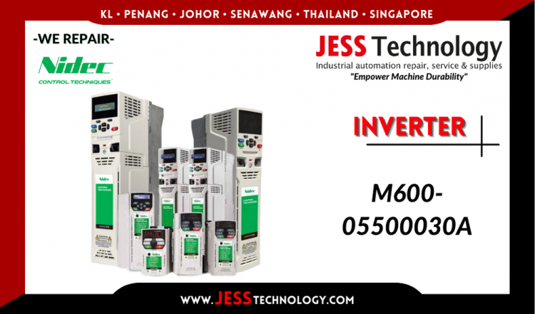 รับซ่อม   NIDEC INVERTER M600-05500030A   ชลบุรี, ศรีราชา, ระยอง