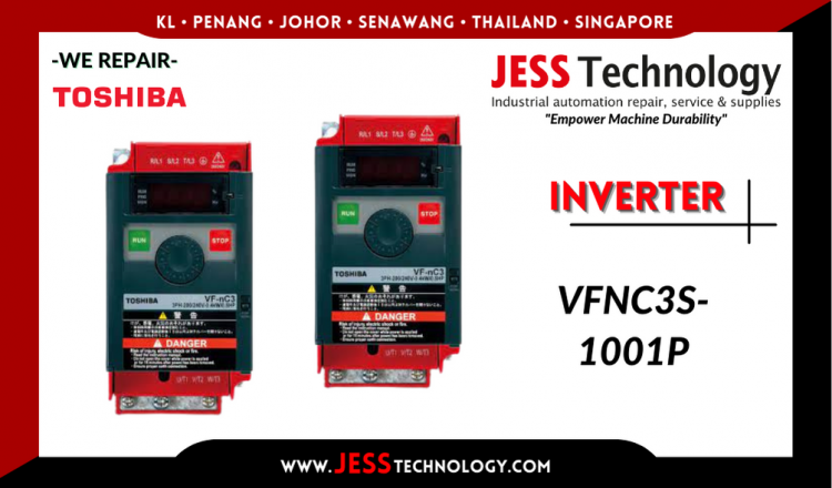 รับซ่อม    TOSHIBA INVERTER VFNC3S-1001P  ชลบุรี, ศรีราชา, ระยอง