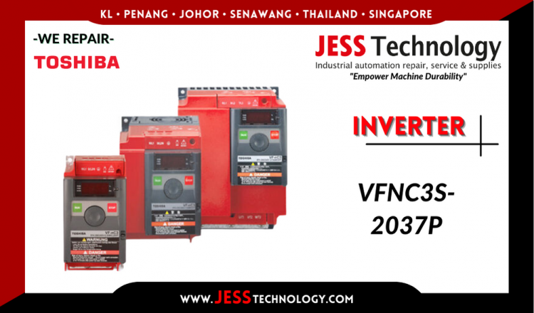 รับซ่อม    TOSHIBA INVERTER VFNC3S-2037P  ชลบุรี, ศรีราชา, ระยอง