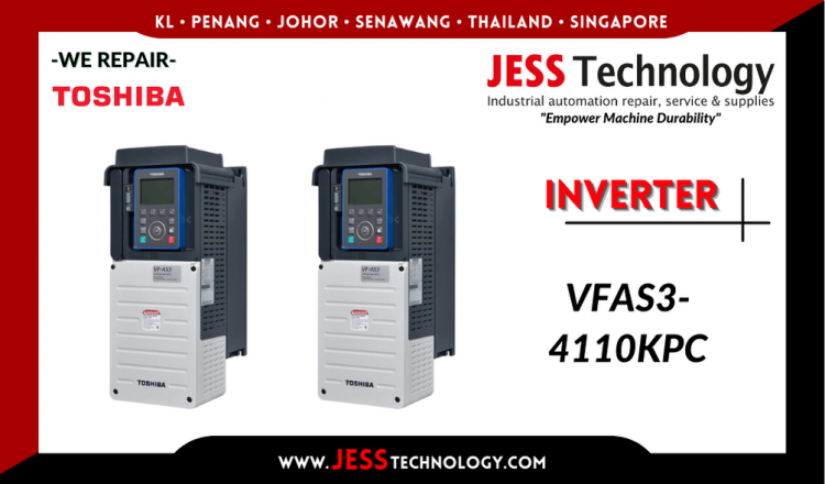 รับซ่อม    TOSHIBA INVERTER VFAS3-4110KPC  ชลบุรี, ศรีราชา, ระยอง