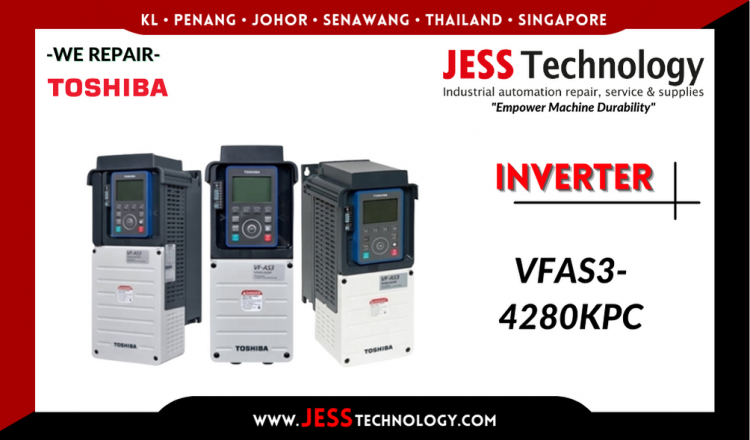 รับซ่อม    TOSHIBA INVERTER VFAS3-4280KPC   ชลบุรี, ศรีราชา, ระยอง